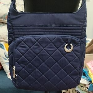 Travelon Navy Quilted Crossbody Bag